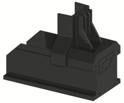 Terminaison de rail noir - ESDEC - CLICKFIT EVO - 1008060-B